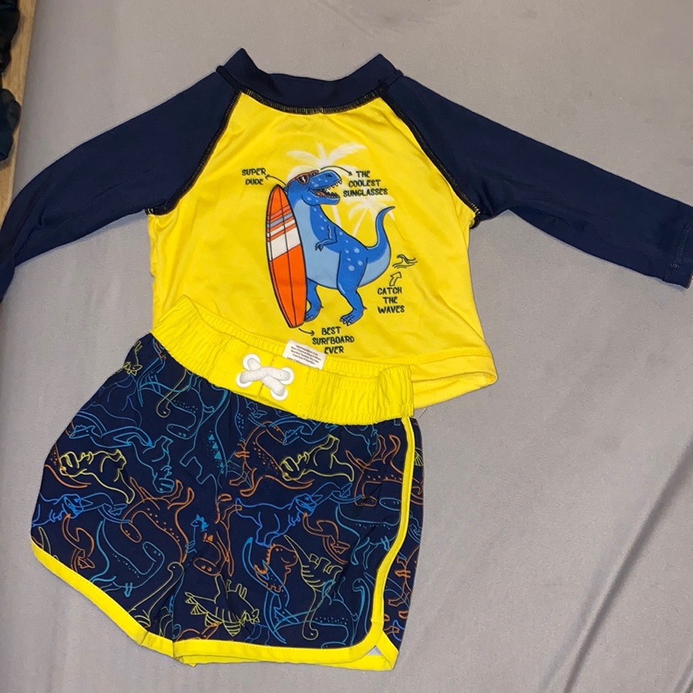 Dinosaur 2 piece swim suit